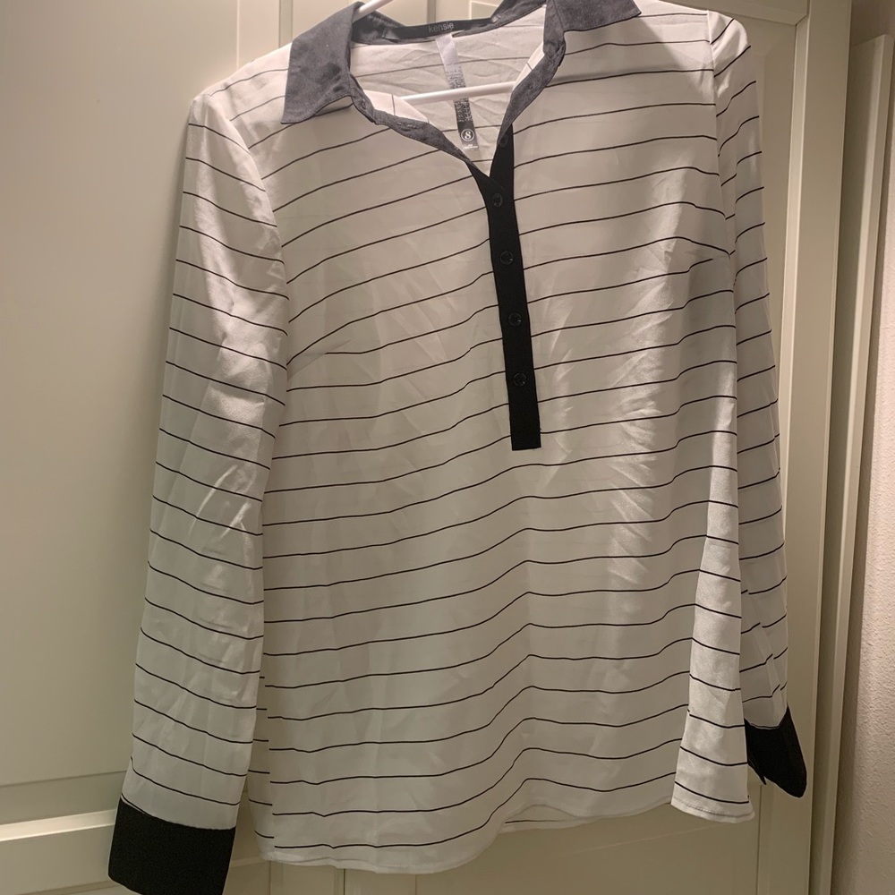 Striped long sleeve shirt